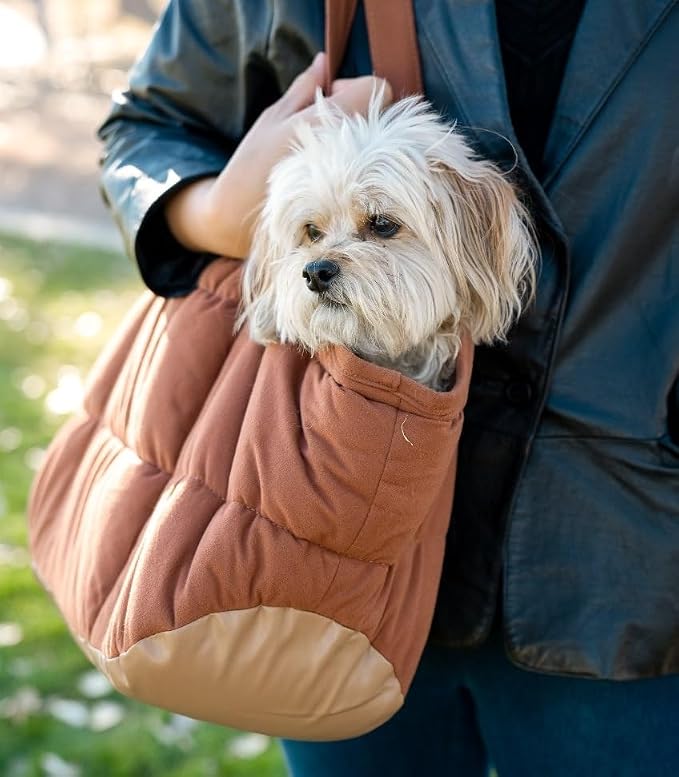 Plush Dog Purse Carrier for Small Dogs, Soft Dog Tote Bag - Image 8