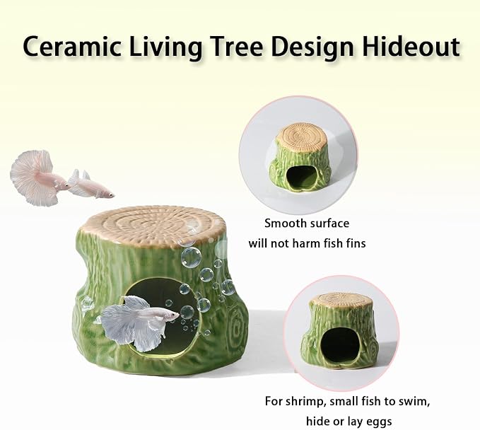 Aquarium Decor Cave Betta Fish Aquarium Accessories Ornaments Hiding Cave - Image 2