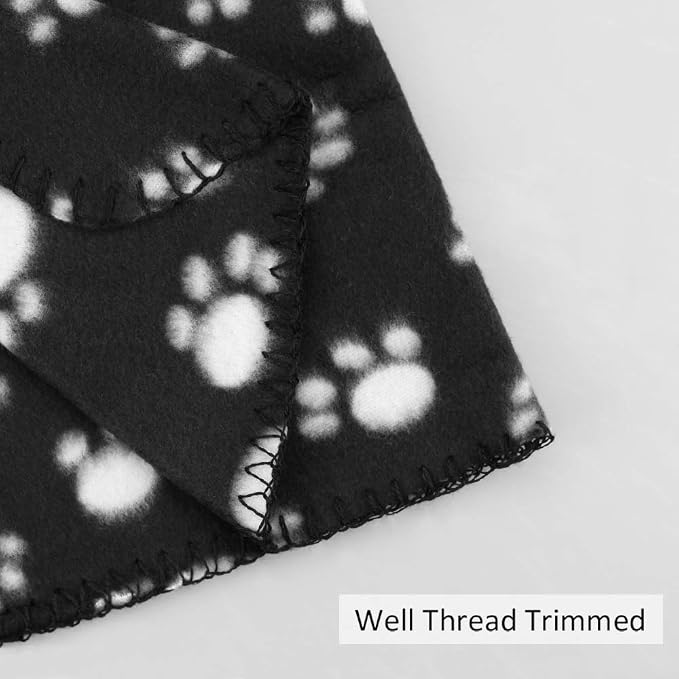 Comsmart Dog Blankets for Small Dogs, 6 Pack Puppy Blanket Cute Paw Print Pet - Image 3