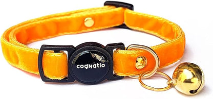 Safety Quick Release Cat Collars, Double Velvet by Cognatio