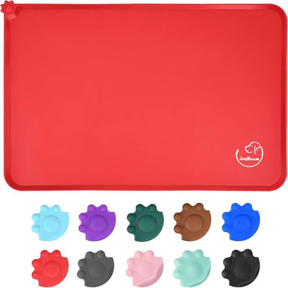 Silicone Waterproof Dog Cat Pet Feeding Mats, Non Slip, Easy Clean Pet Dog Cat by Juqiboom