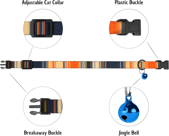 4PCS Breakaway Cat Collars - Image 4