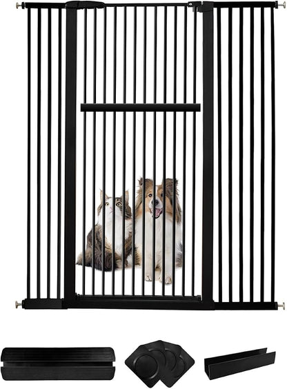Lumizone Extra Tall Pet Gate 55.12" High Pressure Mounted 50.79"-55.11" Extra by Lumizone