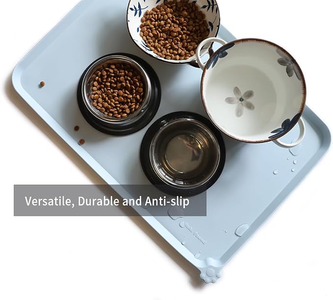 Hoki Found Large Silicone Pet Food Mats Tray - Image 4