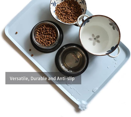 Hoki Found Large Silicone Pet Food Mats Tray - Image 4
