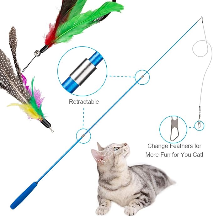 Cat Toys Feather Toy, Interactive Catcher and Funny Exercise - Image 3
