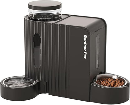 Gardner Pet Gravity Automatic 2-in-1 Pet Feeder, 0.8 Gallons*2 Cat Feeder and by GardnerPet