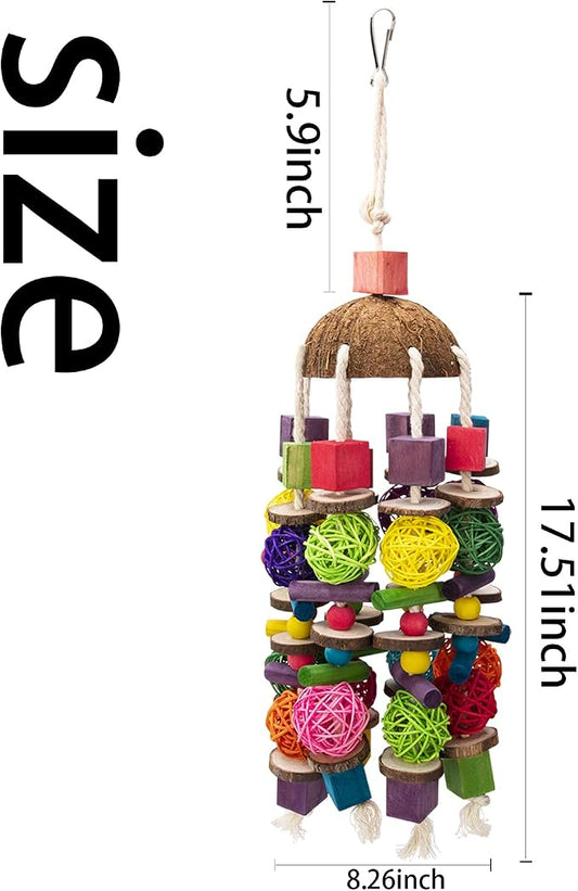 EBaokuup Large Bird Parrot Toys - Image 2