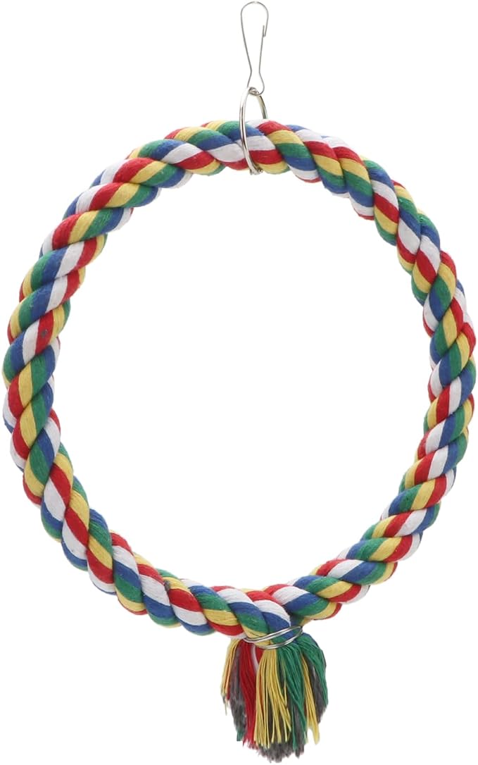 Bird Rope Swing Colorful Perch Climbing Toy - Image 5