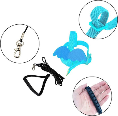 Dnoifne Pet Parrot Bird Harness and Leash, Adjustable Training Design Anti-Bite - Image 4
