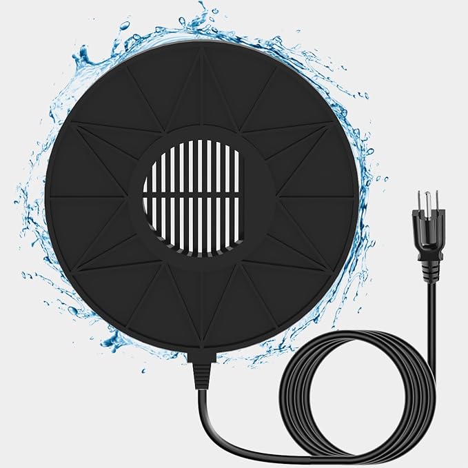 Bird Bath Heater for Outdoors in Winter, 70w Birdbath Deicer Thermostatic by Unknown