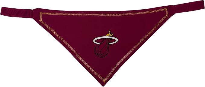 Pets First NBA Miami Heat TIE Bandana, Size Large/X-Large. Dog Bandana Scarf Bib - Image 2