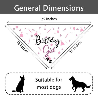 Dog Birthday Girl Happy Birthday Dog Bandana - Image 6