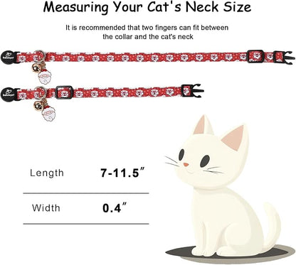 2 Pack Christmas Cat Collars - Image 4