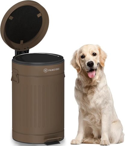 PAWZIDEA Dog Poop Trash Can Outside Odor Control, 3.1Gallon Pet Waste Trash Can by PAWZIDEA-Inlovejoywelive
