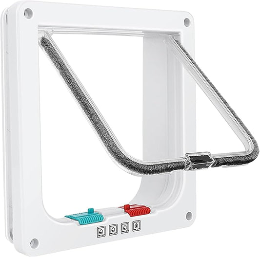 Cat Door for Windows, Pet Doors and Sliding Door, Safety Pet Door by Lessmon