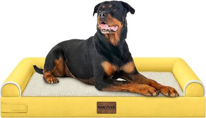 Large Dog Bed Orthopedic Washable: Beds Bolster XXL Bed Big XLarge Dogs Egg by Nanuya