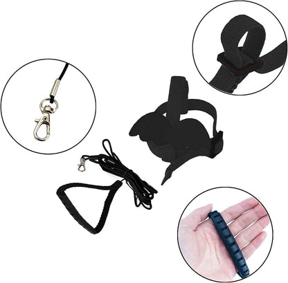 Dnoifne Pet Parrot Bird Harness and Leash, Adjustable Training Design Anti-Bite - Image 4