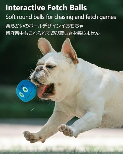 SCHITEC Squeaky Dog Toys, Soft Stuffed Plush Balls - Image 4