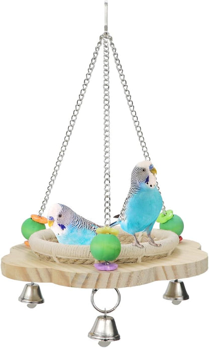Wontee Bird Nest Parrot Breeding Nest Bed Bird Hanging Swing by Wontee