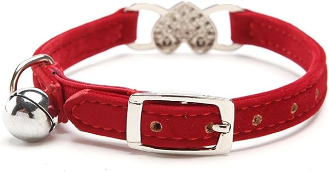 CHUKCHI Pink Soft Velvet Safe Cat Adjustable Collar - Image 3