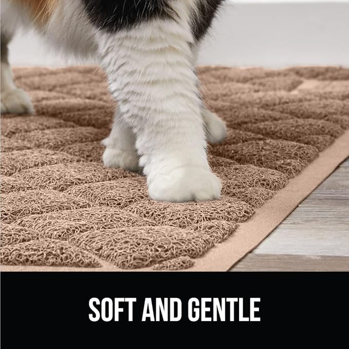 GORILLA GRIP Cat Litter Box Mat, Water Resistant, US Designed Kitty Litter - Image 8