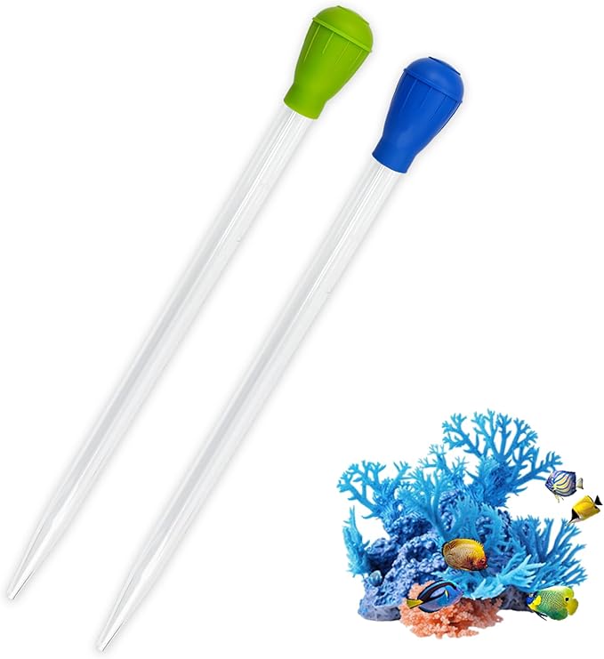 17.7 Inch Extra Long Aquarium Coral Feeder Tool, Deep Tank Fish Feeding Pipette by Unknown