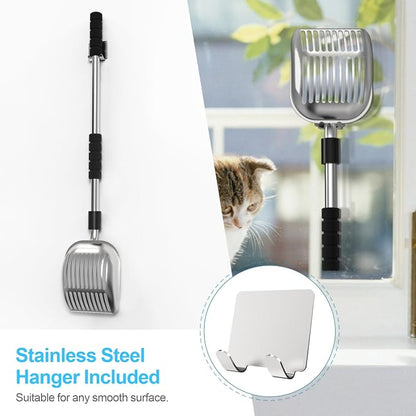 Depets Cat Litter Scoop, Metal Litter Scooper - Image 7