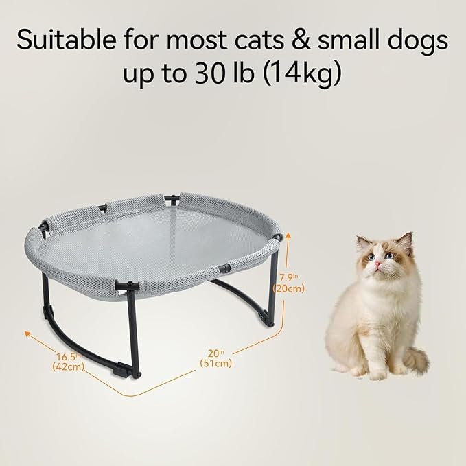 Cat Bed Hammock, Free-Standing Elevated Cat Bed - Image 5