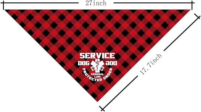 Dog Bandana, Therapy Dog Please Pet Me with, Dogs Scarf Classical Printing - Image 2
