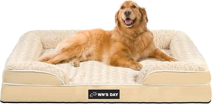 Orthopedic Dog Bed for Large Medium Sized, Washable Memory Foam Large Dog Bed by Unknown