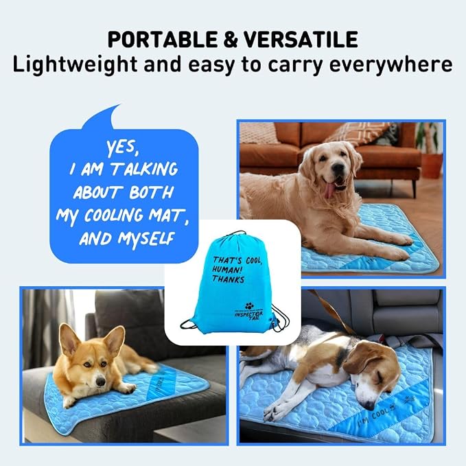 INSPECTOR TAIL Self Cooling & Traveling Mat + Free String Bag Pack/Washable & - Image 7
