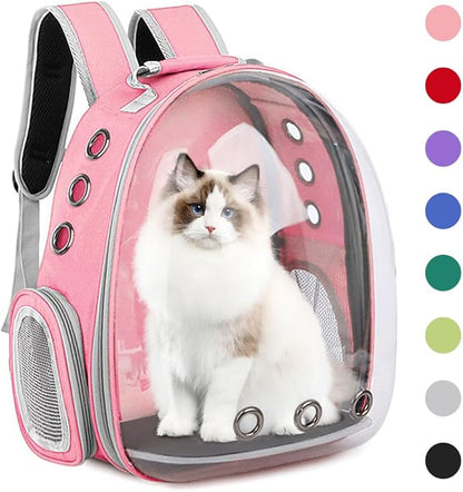Pet Backpack Carrier, Bubble Backpack Cat Carrier, Pets and Small Dogs by Unknown