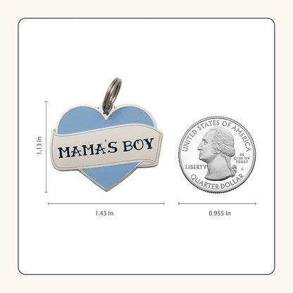 Two Tails Pet Company Personalized 'Mama's Boy' Pet ID Tag - Image 5