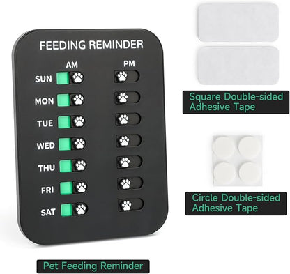 YAUYIK Dog Feeding Reminder, Magnetic Reminder Sticker, AM/PM Daily Indication - Image 7