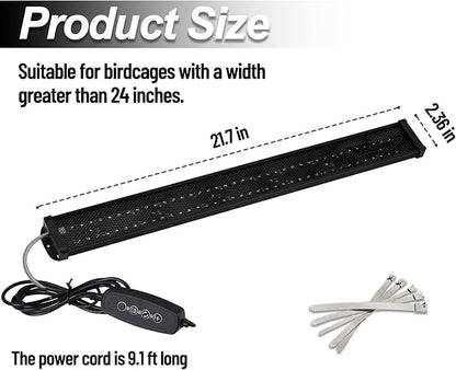 Bird Light for Cage, Full Spectrum LED Birdcage Lighting, Bird Lamp - Image 4