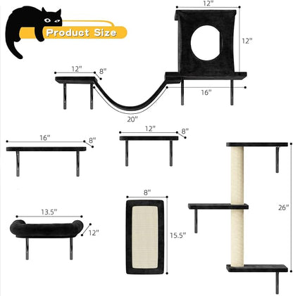 NUNU LAB Wall Mounted Cat Furniture Set - Image 5