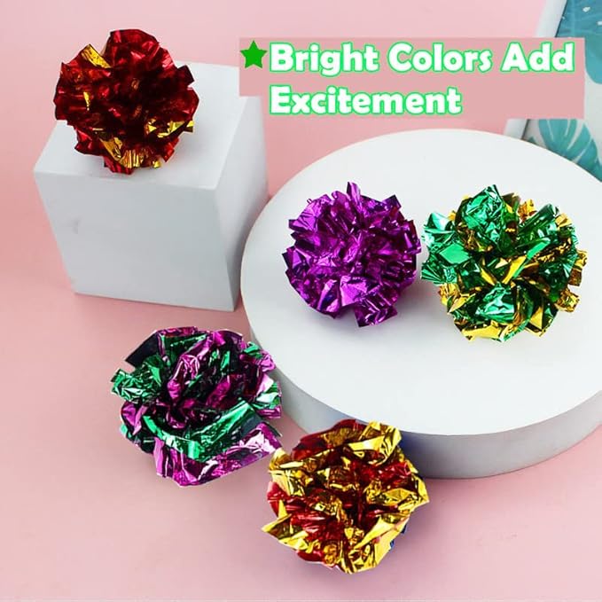 Original Mylar Crinkle Balls Cat Toys - Image 4