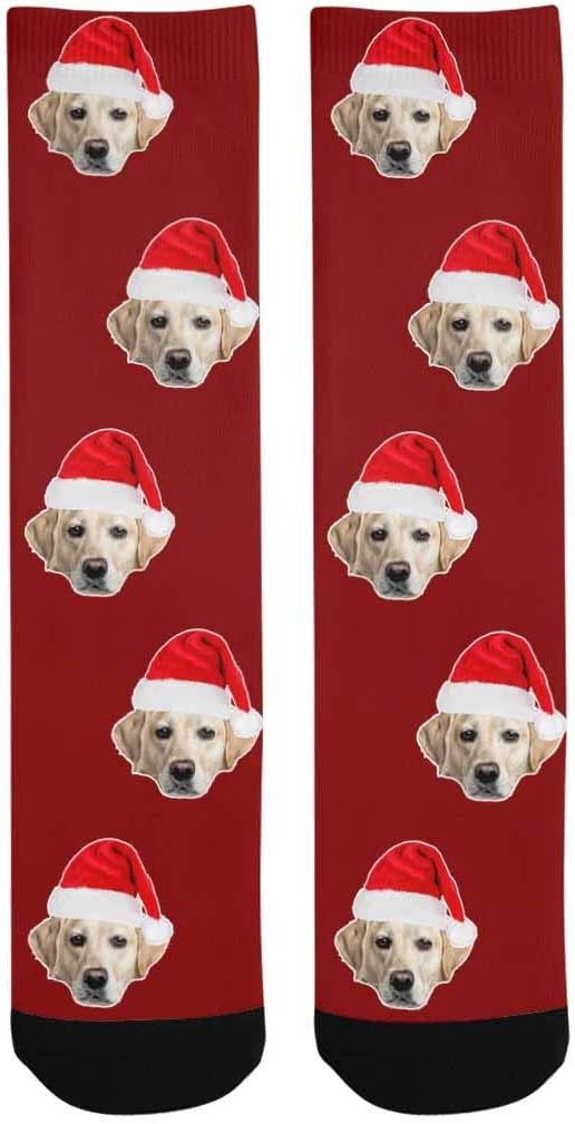 Custom Face Socks, Personalized Dog Lover Pet Photo Picture on Socks Unisex - Image 3