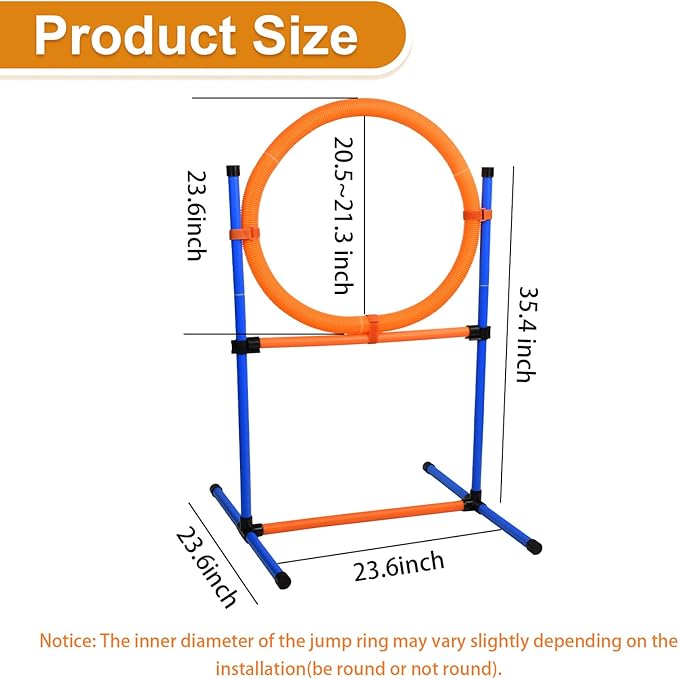 Dog Agility Equipment, 2 in 1 Dog Obstacle Course Training Starter Kit - Image 6