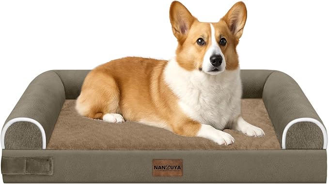 Medium Large Dog Bed Orthopedic Washable: Beds Bolster Medium Large Sized Dog by Nanuya