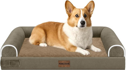 Medium Large Dog Bed Orthopedic Washable: Beds Bolster Medium Large Sized Dog by Nanuya