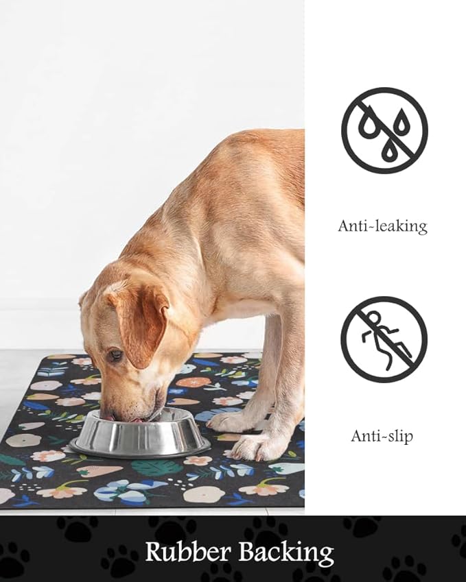 Pet Feeding Mat-Absorbent Dog Mat - Image 5
