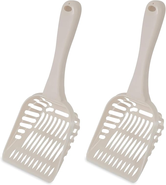 Petmate Litter Scoop for Cats, Jumbo Size, Bleached Linen by Petmate
