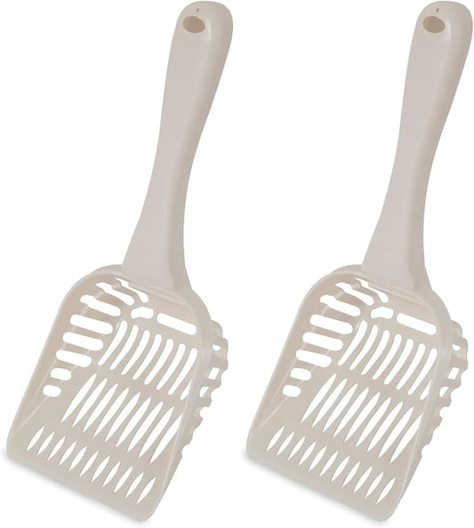 Petmate Litter Scoop for Cats, Jumbo Size, Bleached Linen by Petmate