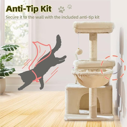Taoqimiao MS043M Cat Tree, 32.2-Inch Cat Tower - Image 6