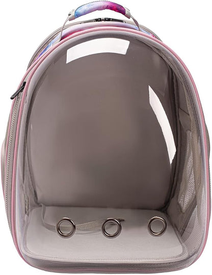 Galaxy Pink Dual Expandable Cat Backpack Carrier, Fit up to 20 lbs, Expandable - Image 3