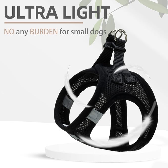 PUPTECK Adjustable Dog Harness Collar and Leash Set Step in No Pull Pet Harness - Image 6