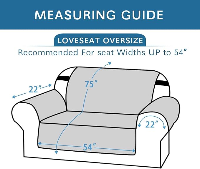 H.VERSAILTEX Reversible Loveseat Cover Furniture Protector Anti-Slip Water - Image 2