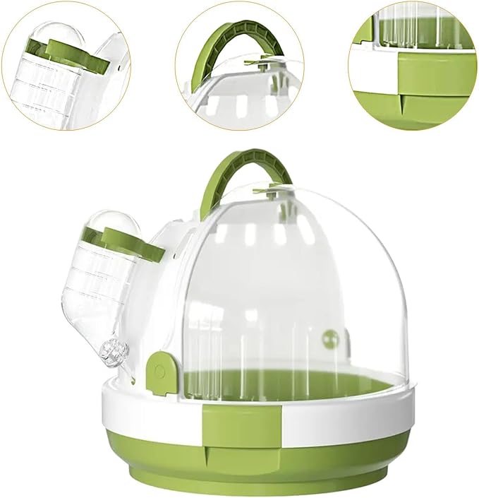 Parrot Travel Cage, Small Animal Carry Case, Breathable Hamster Carrier Cage - Image 3
